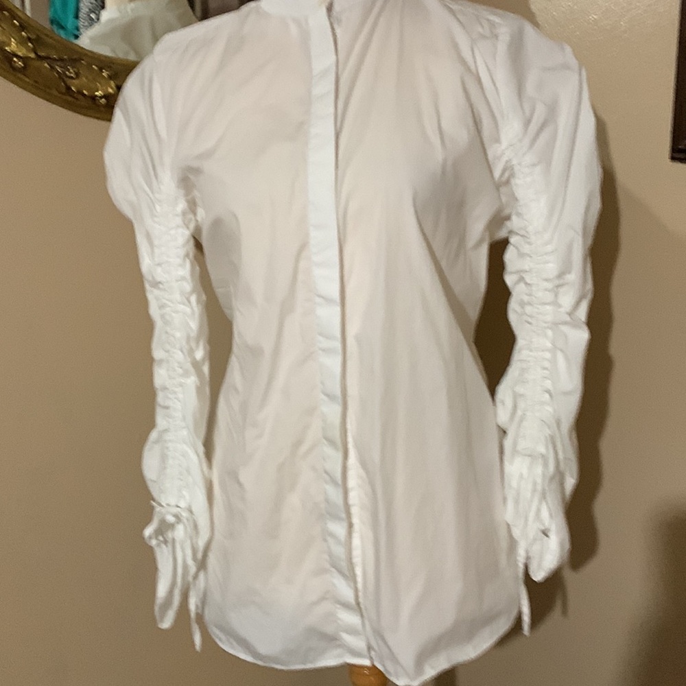 H & M Sz 10 COTTON BUTTON-Up SHIRT